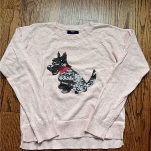 Gap Pink Sweater with Dog Design